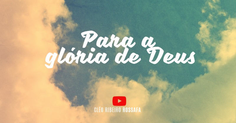 O melhor lugar do mundo EP 78 | PARA A GLÓRIA DE DEUS | 
youtu.be/7mb4XCOqbXY