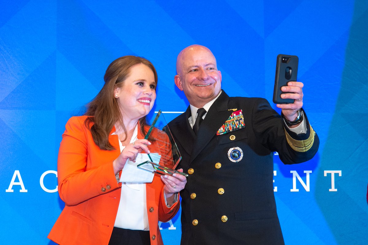 NGA_GEOINT's tweet photo. Congrats to NGA’s Mary Ann Kissinger, Requirements and Integration Analyst, on being awarded @INSAlliance's Richard J. Kerr Government Award! NGA Director Vice Admiral Sharp presented her the award last night. #ShowTheWay #INSAachievement Read more here 👉 https://t.co/cLv9N2Geuy https://t.co/lQ2LaAdbIx