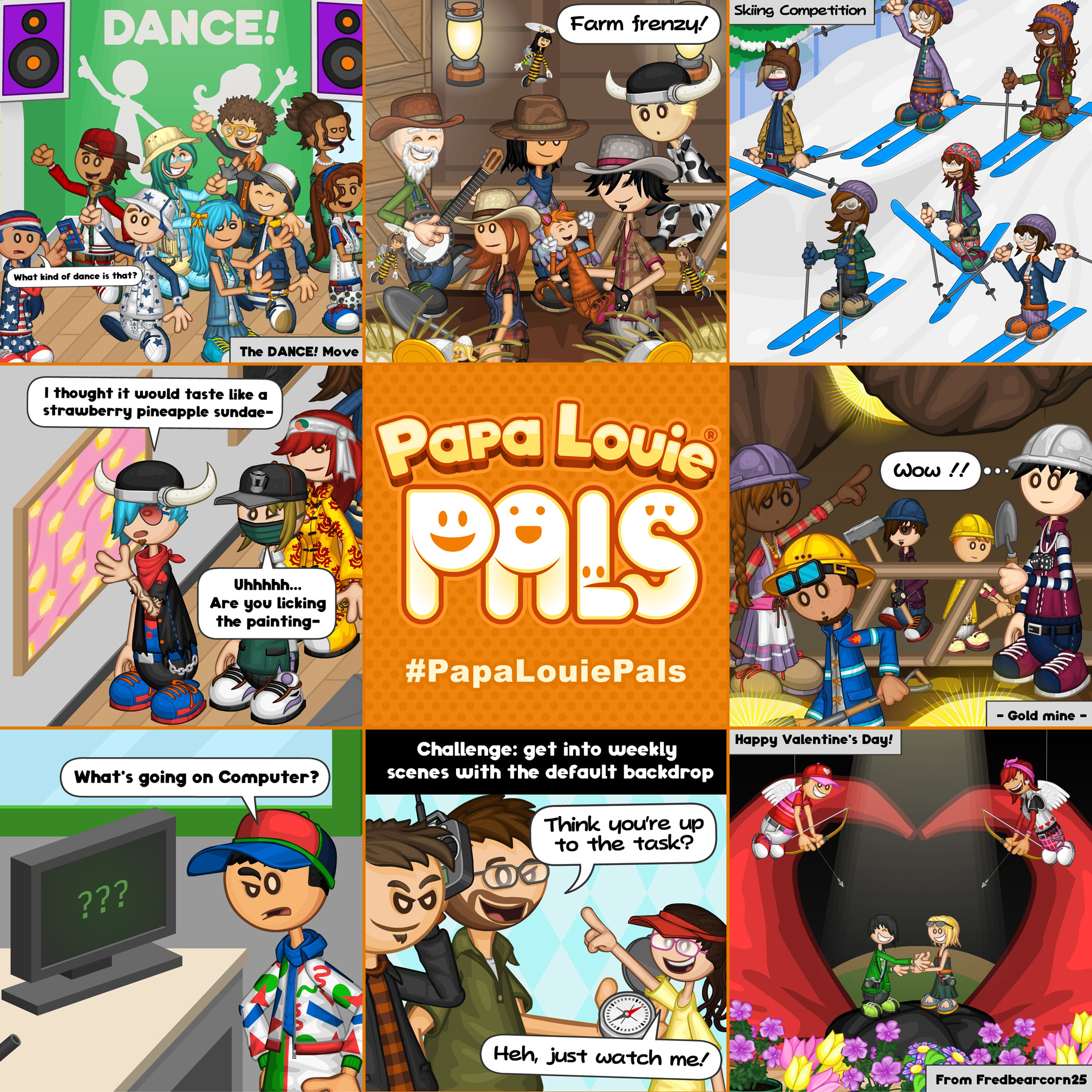 Flipline Studios on X: Papa Louie Pals: Fan Scenes!    / X