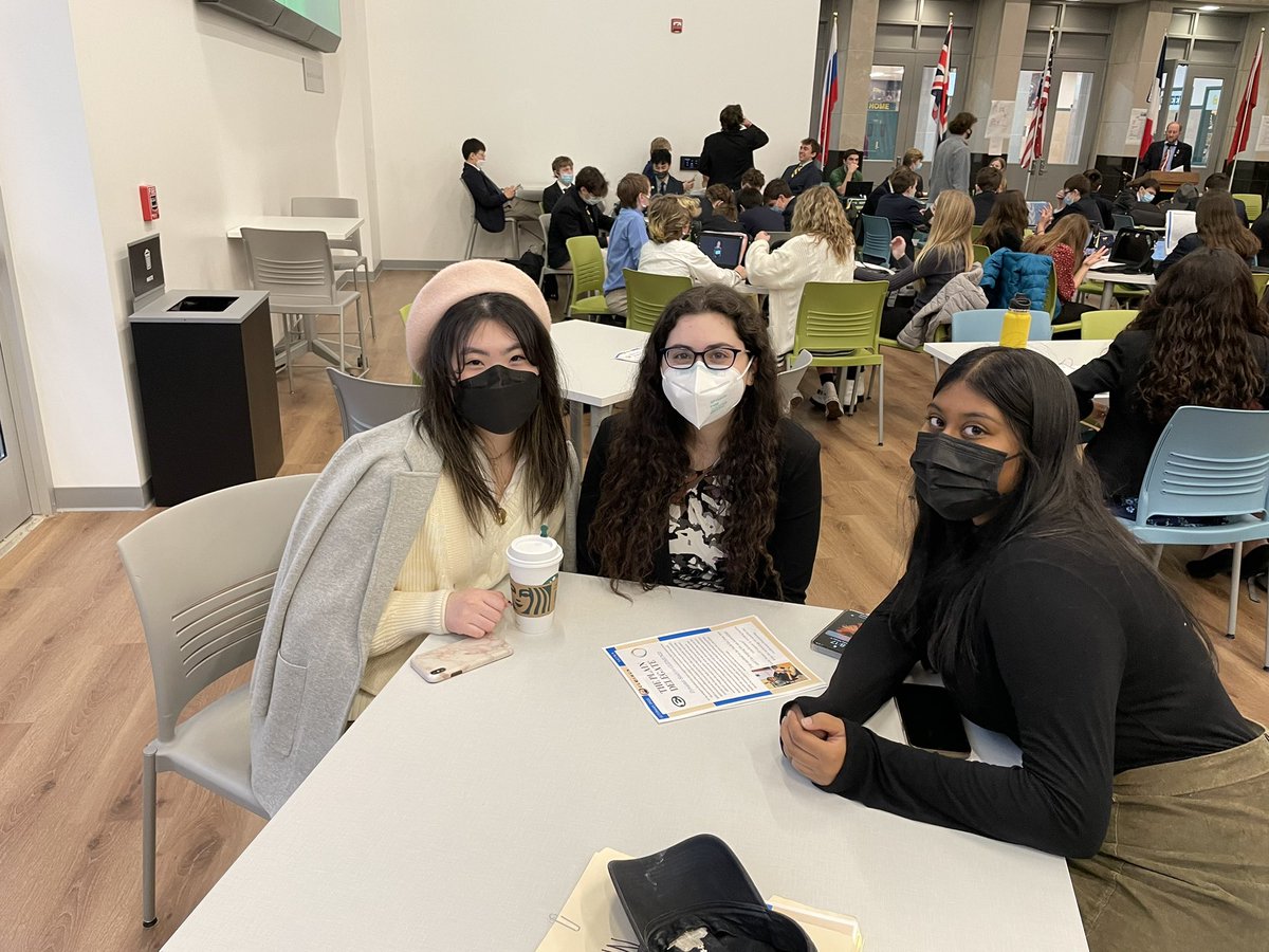 HathawayFGC's tweet photo. HB Global Scholars participating this week in the Cleveland International Model UN Conference. Thank you to our hosts, St.Edward’s HS! #HathawayBrown #HBGlobalScholars #CLEIMUN https://t.co/3W97dplmwz