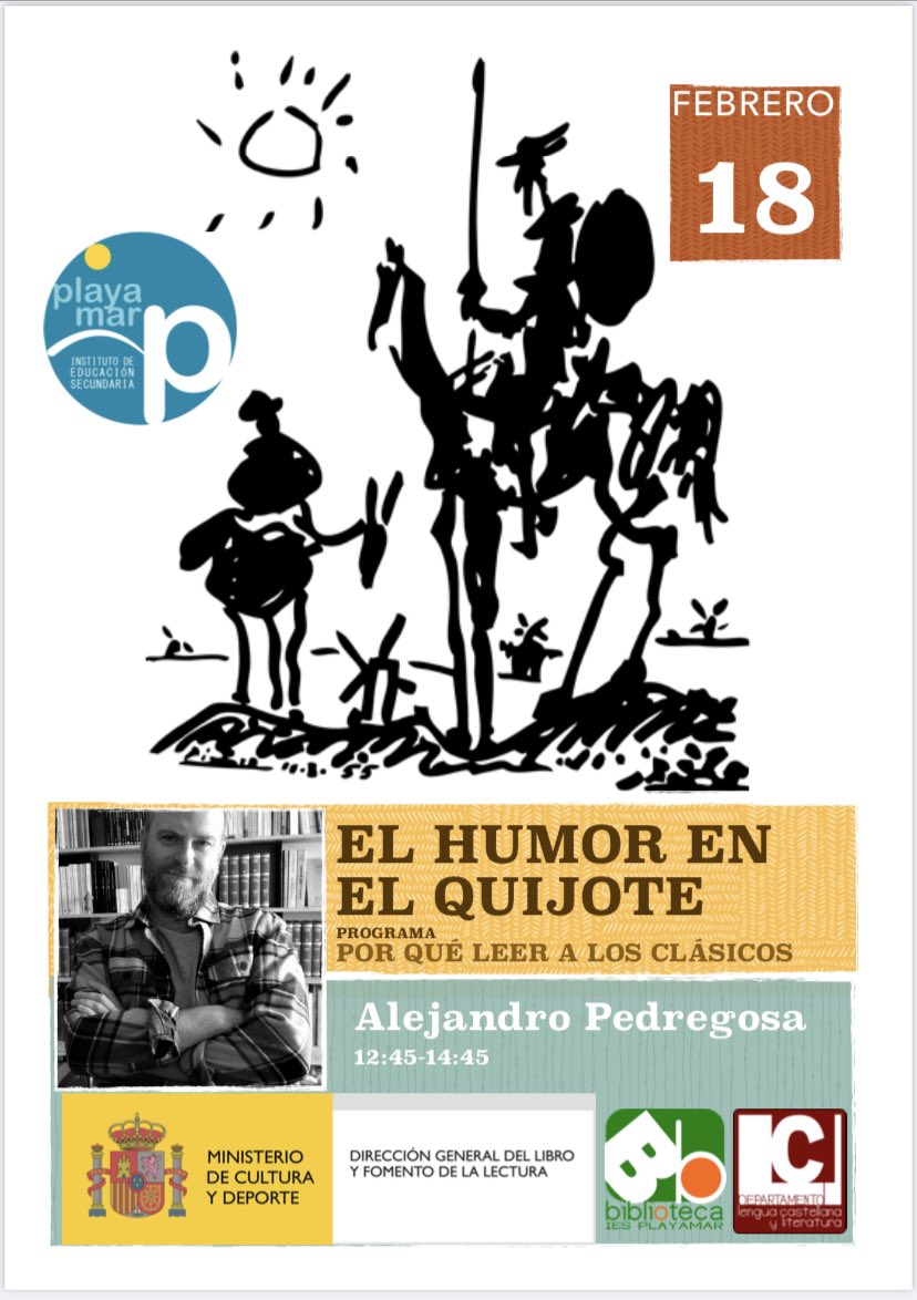 Mañana nos visita el escritor Alejandro Pedregosa (<a href="/AlejandroPedreg/">Alejandro Pedregosa</a>). Todo un lujo.