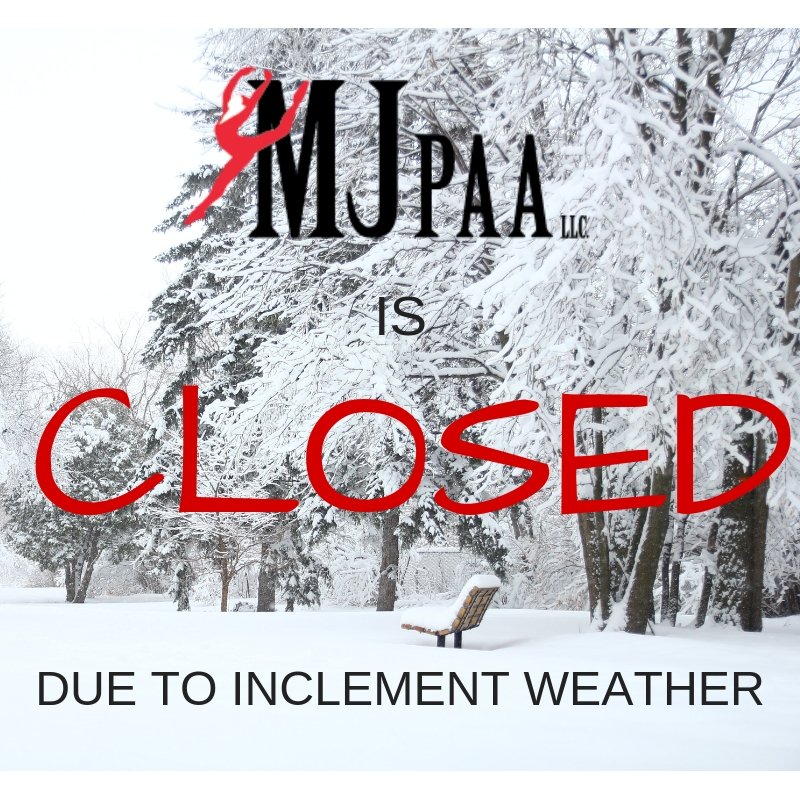 MJPAA_Dance's tweet photo. MJPAA is closed today, Thursday, February 17th, due to inclement weather and poor road conditions! We will miss seeing your dancer tonight but we hope you stay safe and warm!

#mjpaa #mjpaadance #adultdropin  #webstergroves #dance  #happy #healthy #fit #confident #dancers https://t.co/XcPrBNmDfl