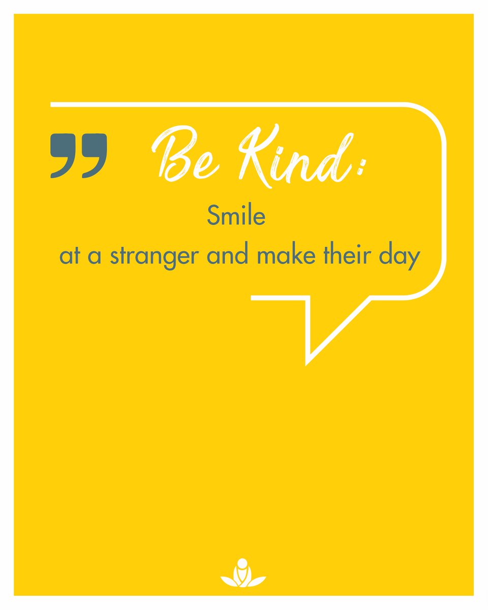 SOSmeditate's tweet photo. Smile at a stranger and make their day!
#BeKind #RAOK #RAOKday #RandomActsOfKindness #RandomActsOfKindnessDay https://t.co/eH5XiCaBFG