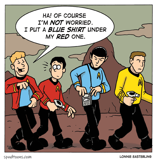 spudtoons's tweet photo. Sharing some of my #StarTrek toons to lighten up the TL a bit. https://t.co/uar44pMLbX