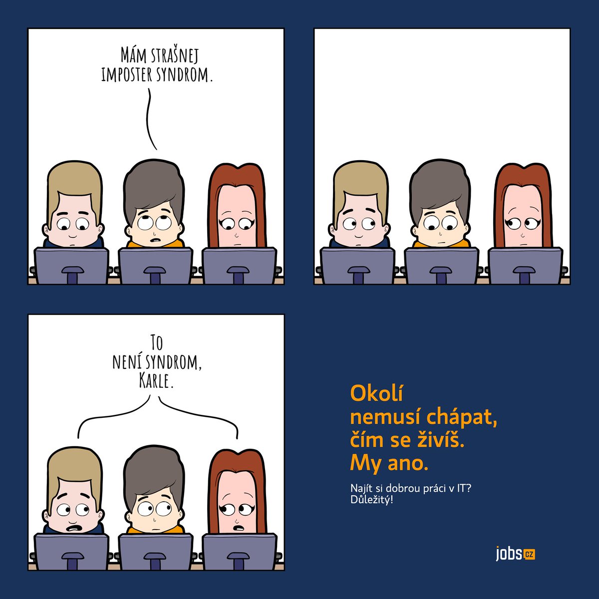 Ne, každý opravdu neumí to, co vy! Klikněte a mrkněte, kde právě teď nabírají ajťáky s vašim balíčkem dovedností:  ➡️ jobs.cz/digital ⬅️