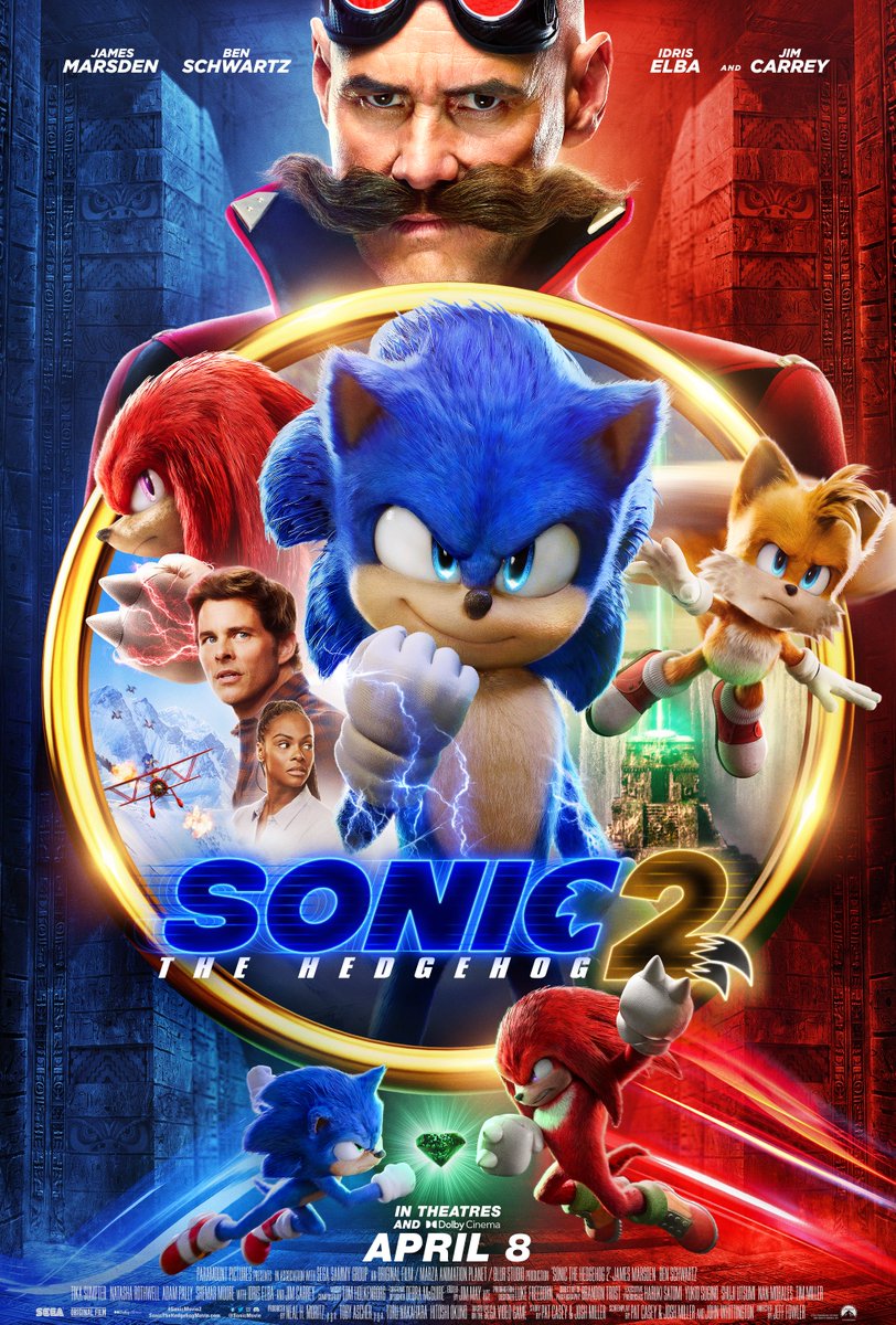 FSMMedia's tweet photo. ⚡️Welcome 2 the next level!⚡️
NEW POSTER - SONIC THE HEDGEHOG 2 - In Theatres: Apr 8, 2022.
Tune in Saturday, February 19th to watch the cast discuss the film at @IGN FAN FEST 2022. https://t.co/lf4OH070ag
#IGNFilmFest #SonicMovie2 #sonicthehedgehog
@SonicMovie https://t.co/wdQFH6wELg