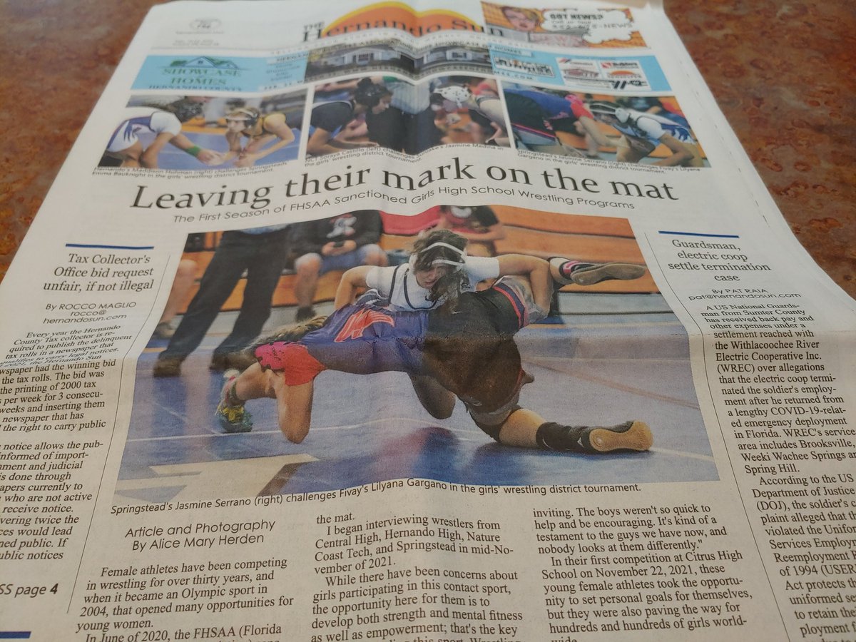 Front page! @WrestlingNct <a href="/BearsWrestling_/">CHSbearsWrestling</a> <a href="/ThomasGupton1/">Thomas Gupton</a> <a href="/leopardsath/">Hernando Athletics</a>