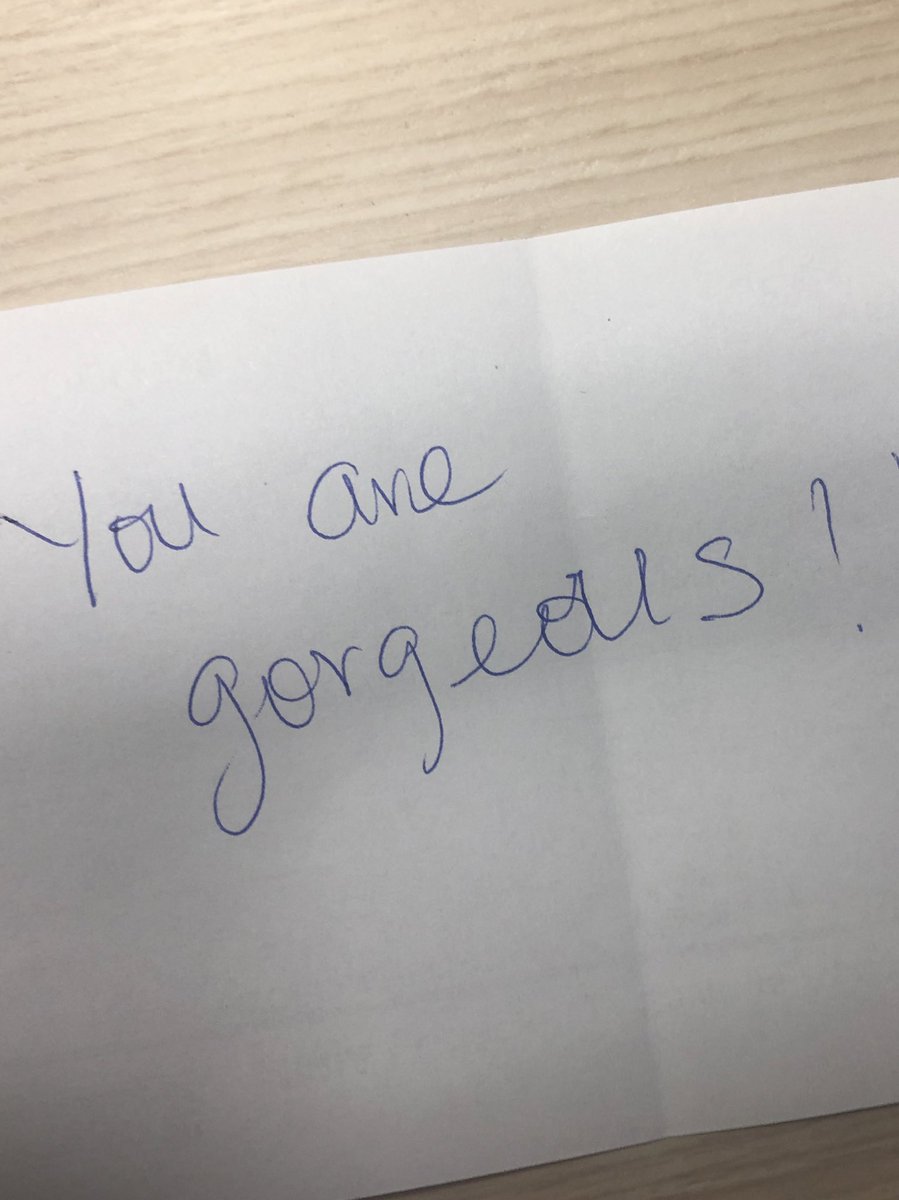 kikilousious's tweet photo. A Queen came into my place of employment and put this under my door while I was in a meeting. #buildingEachother #gorgeouswoman https://t.co/n7eki7hFSJ