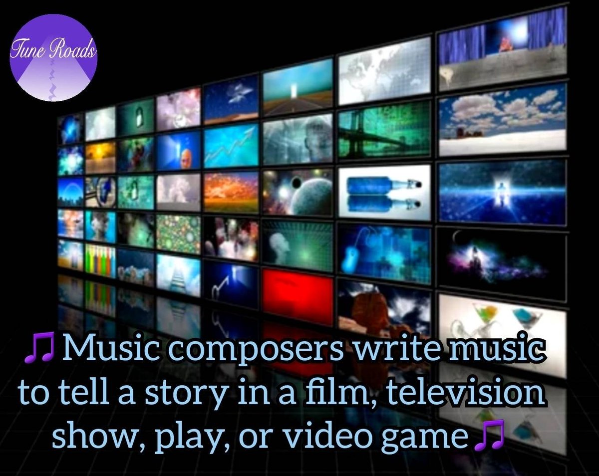 Tuneroads's tweet image. 🎵Composers write and direct original music  that get used in various types of media entertainment🎵

Here at Tune Roads we can help Flim Directors by creating original music for various media in the entertainment industry