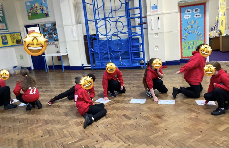 CHClusterteam's tweet photo. Da iawn @DanygraigP Year 6! Their effort and enthusiasm for active numeracy was phenomenal! We clarified misconceptions through a musical chairs-style  activity that linked to key vocabulary 🗣 #chclusterteam #kinesthetic #crosscurricular #numeracy #vocabulary @CHCSMaths https://t.co/SyHmBugH2G