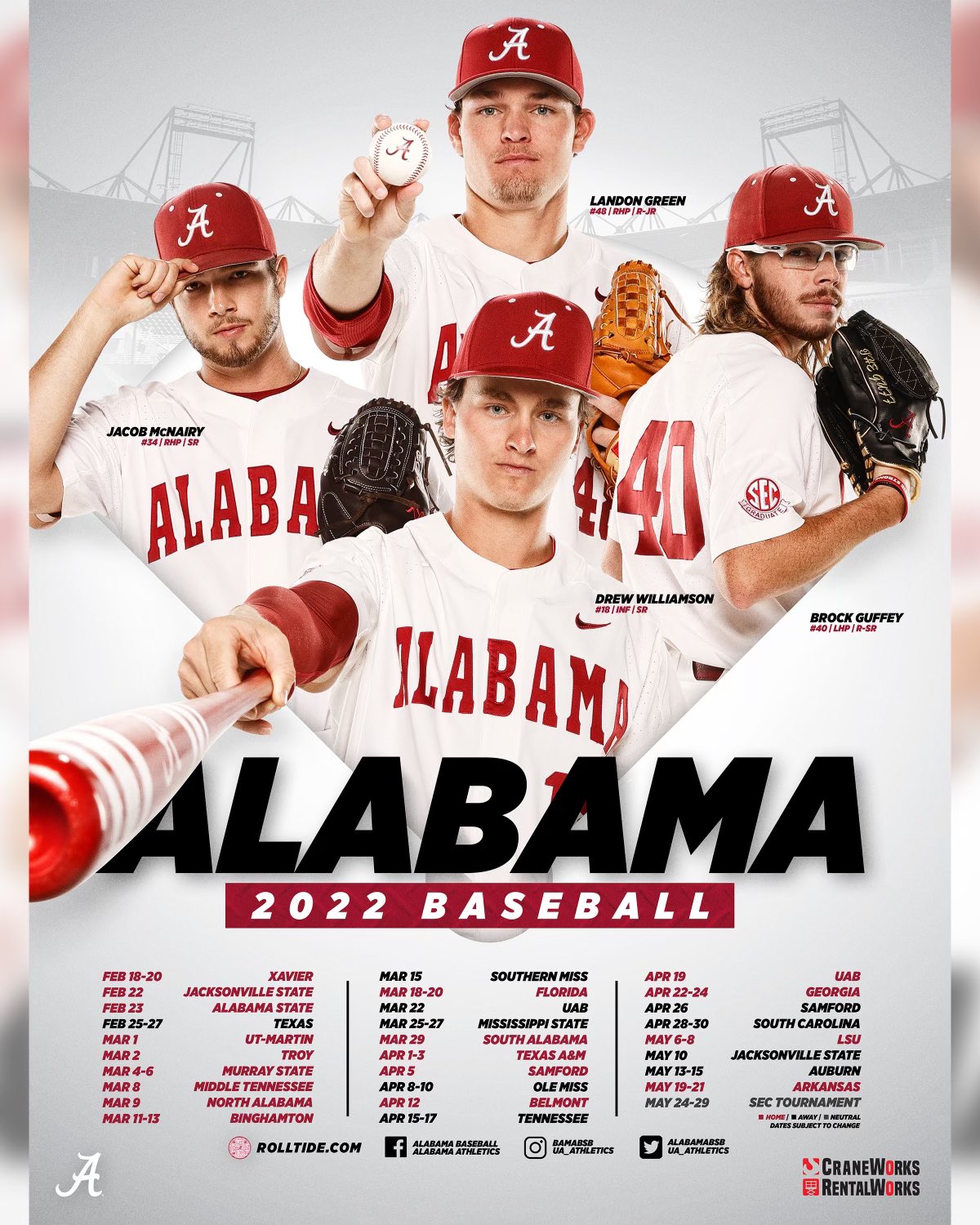 alabama baseball hat