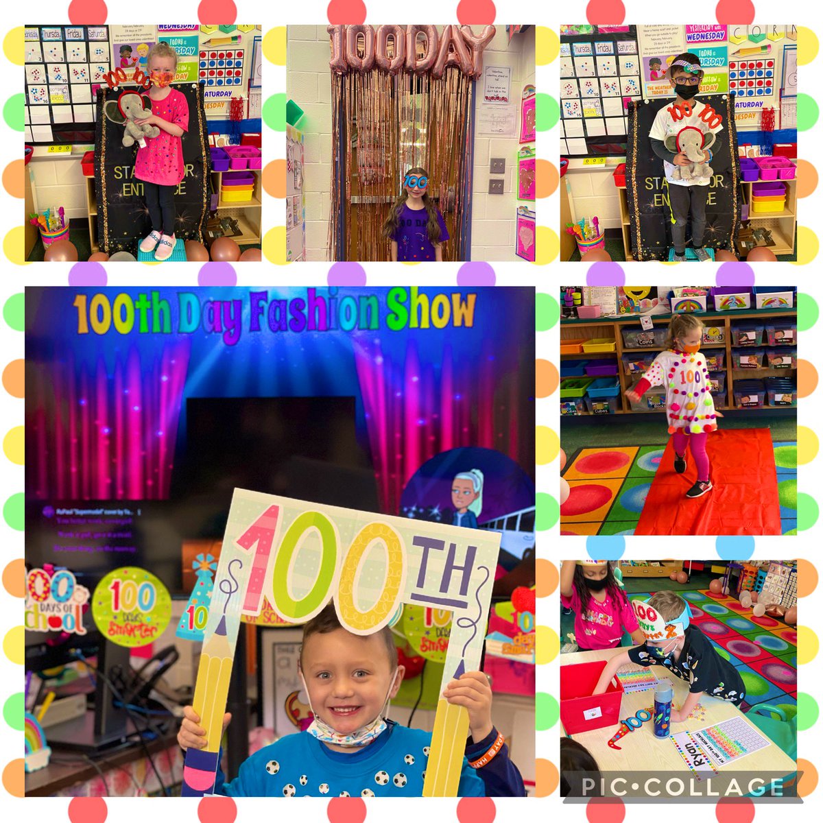 MsScarnati's tweet photo. 100 amazing, wild, crazy, FUN days of Kindergarten with this lovable class of cuties! I know I have♥️ loved♥️ all 💯days! #100DaysOfK 💯📖👓❤️🧡💛💚💙💜 @CatenaColts https://t.co/qi0Rg9gBaG