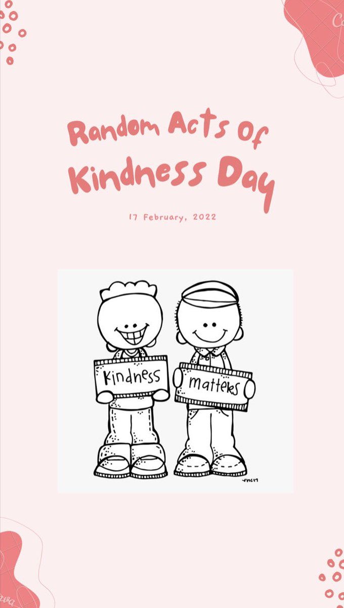 Although you may be trapped inside, make sure you show your random act of kindness today!! Stay safe, Lions!!🥶🤗