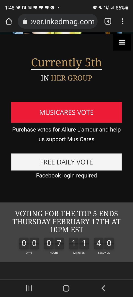 AireanV's tweet photo. ❗️ #LastDay for #ROUND3❗️
🙏Click This Link Below👇
https://t.co/kbpaDhWulK
👉Go Get Your FREE Daily #VOTE 
IN RIGHT NOW HELP ME 
GET TO 1ST PLACE!😍😭🙏
P L E A S E &amp; T H A N K U https://t.co/8LlgoVGNEk
