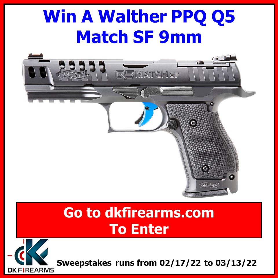 DkFirearms's tweet image. New Gun Giveaway At DK Firearms! 

WIN A Walther PPQ Q5 Match SF 9mm!

dkfirearms.com/gun-giveaway/

#GunGiveaway #walther