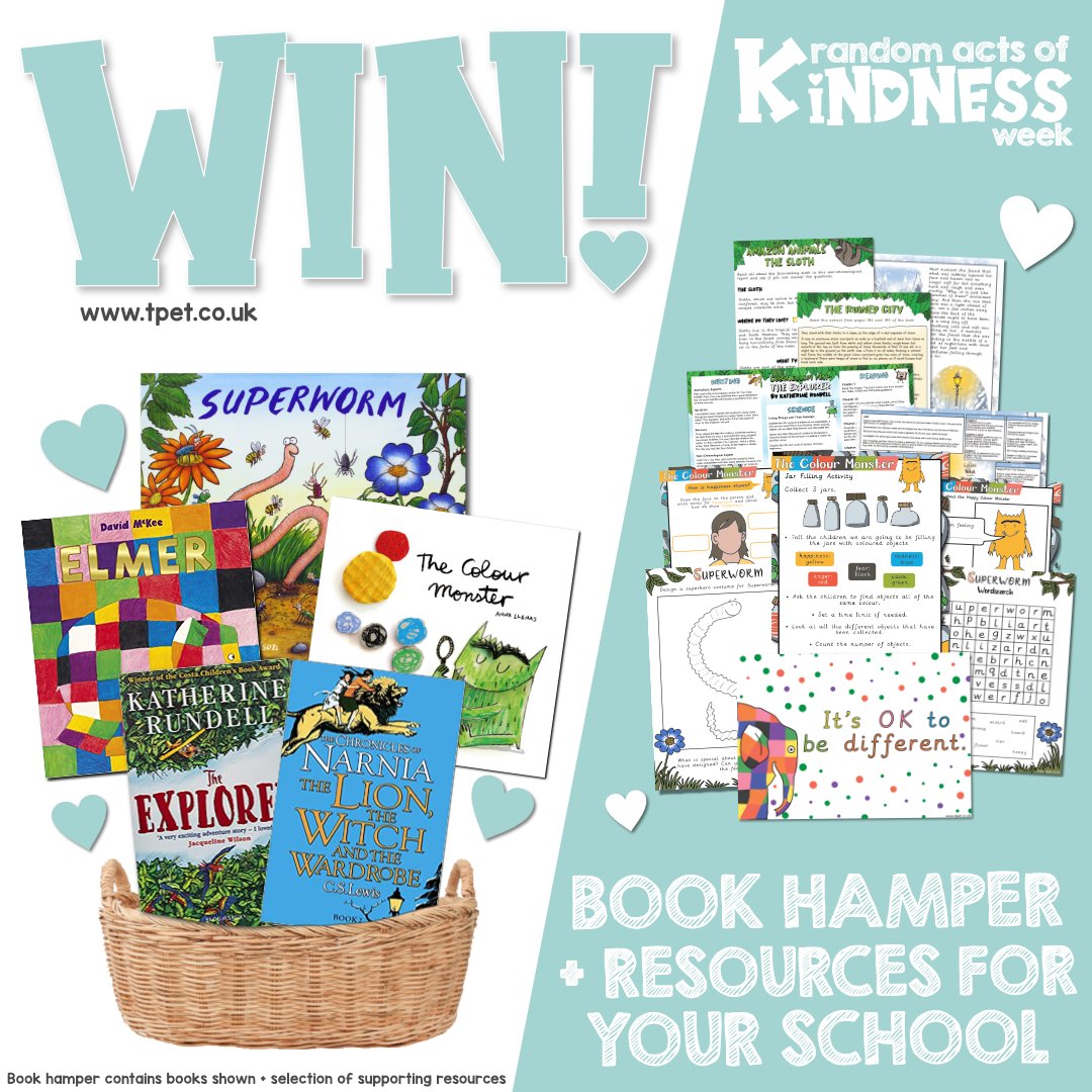 OUR LAST #RandomActofKindness GIVEAWAY!

TO ENTER:
Like this post!
Retweet it!

It's a lovely hamper and perfect for both KS1 and KS2 teachers to share in your school! Competition closes Friday 25th - Good luck 🐶