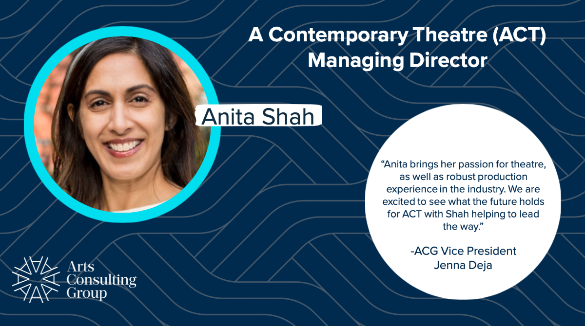 Congratulations to Anita Shah on her appointment as Managing Director at @ACTtheatre. Read more: artsconsulting.com/a-contemporary…