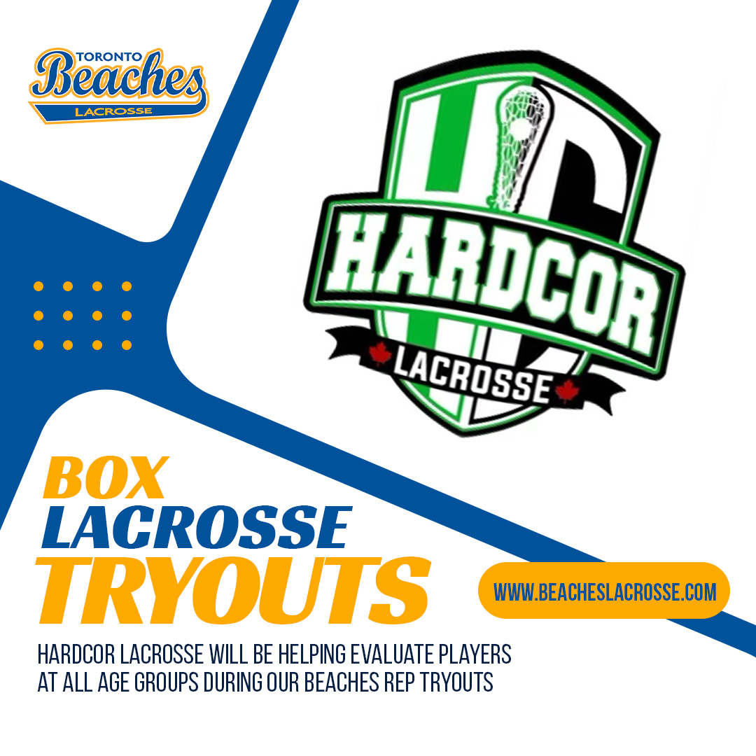 We are proud to announce that Hardcor Lacrosse will be assisting in player evaluations for the rep box lacrosse tryouts next week. Dates are available on our website and participants must be registered at beacheslacrosse.com before attending. #beaches #boxlacrosse #lacrosse