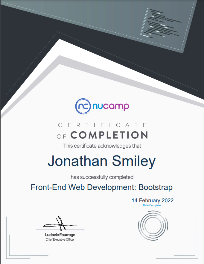 CounterPik's tweet photo. Finished the first portion of my bootcamp! I feel like I have a solid understanding of #bootstrap now :) https://t.co/iJvlmVcX4v