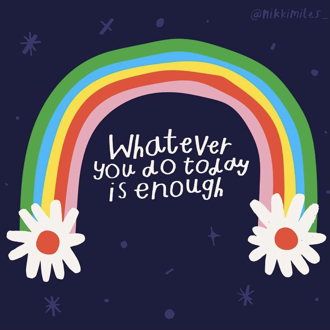 actionhappiness's tweet image. Whatever you do today is enough

Image: @nikkimiles_