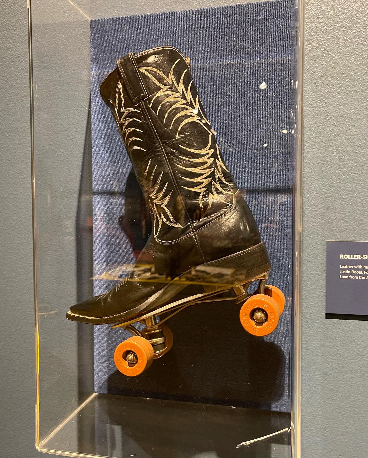 Nat'l Cowboy Museum on X: "Loving these roller skate boots by Justin Boots  from 1970 in our new Western Wares exhibition. These boots were made for  rolling and that's just what they'll