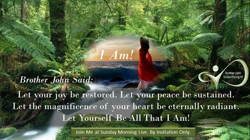 SundayMorningL3's tweet photo. @iamfearlesssoul Brother John Said we can release the pass in the presence and free up our now and our future. Let Yourself Be All That I Am! As I Am That I Am! #SimplifyingIt #BrotherJohn #SundayMorningLive https://t.co/67glDRpKzz