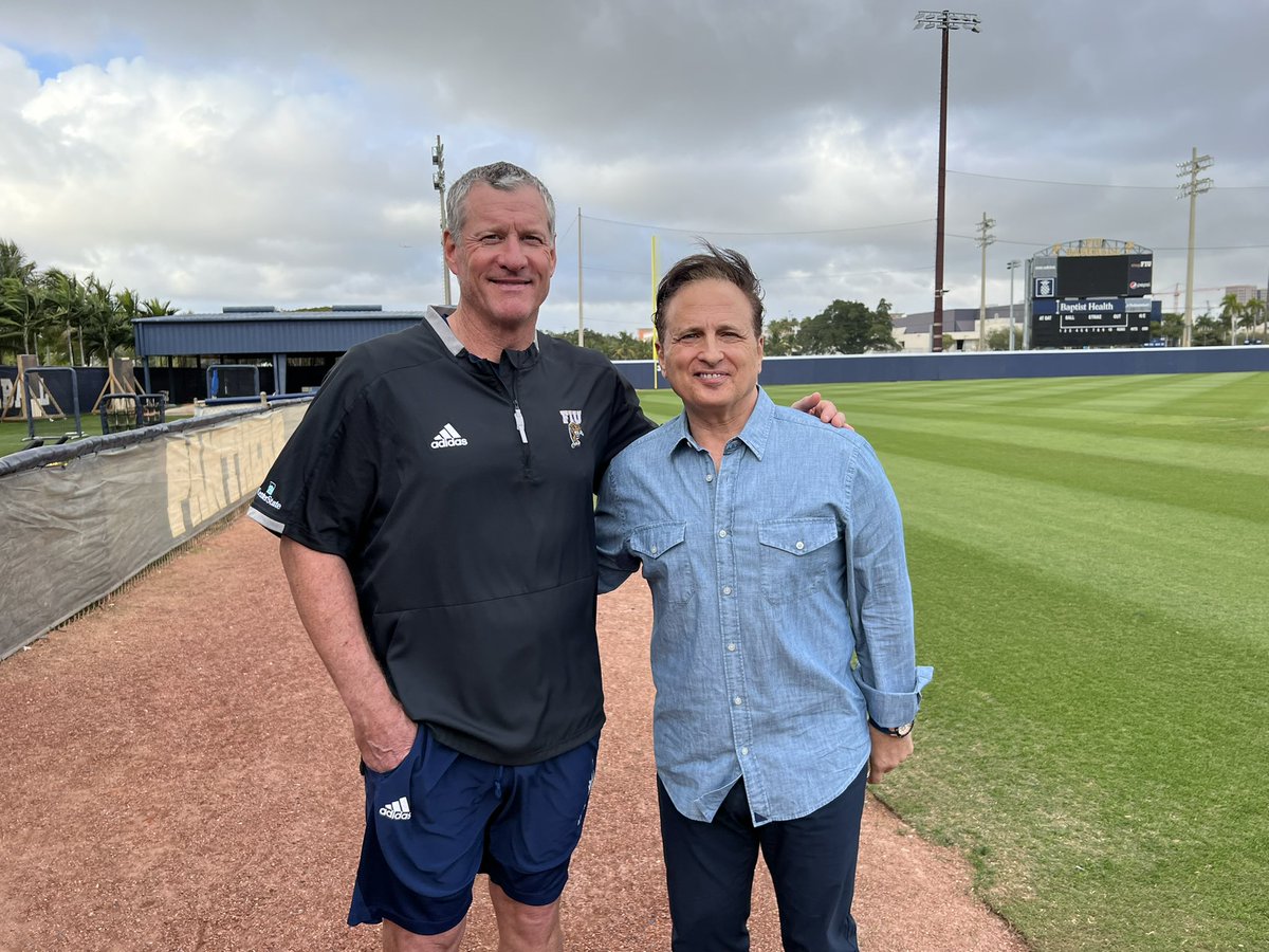 mdipasquale7's tweet photo. With Mr.Marlin #jeffconine and @FIUBaseball @FIUAthletics @FIU Panthers getting to start the season Friday. My feature on Mr. Marlin Sunday night 11:30 Lexus Sports Xtra @7SportsXtra @wsvn @Marlins https://t.co/Jy5Y1monRj