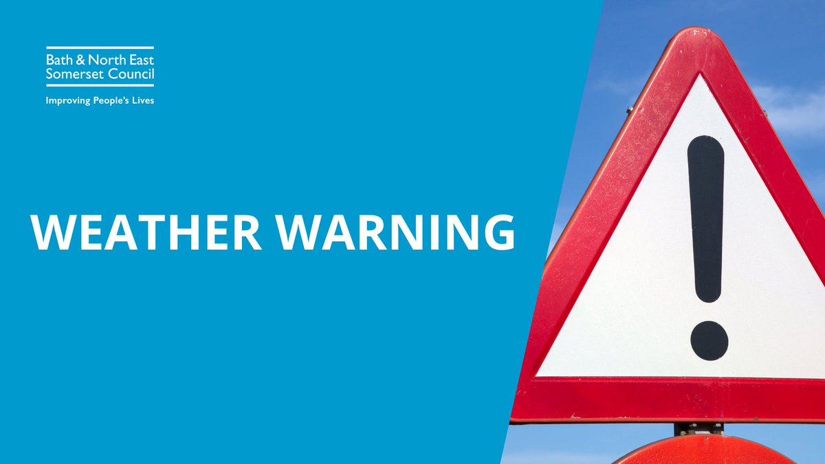 bathnes's tweet photo. ⚠️Due to #stormeunice and the  @metoffice Red &amp; Amber weather warnings we are suspending our waste and recycling services on Friday. 
Please do NOT put your waste and recycling out. Keep your waste and recycling until your NEXT collection. 
Info ▶️ https://t.co/e92ojlFX0E https://t.co/Bp3RE4Jp5R