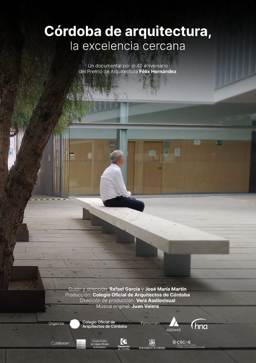 En este tiempo de comunicación rápida y, muchas veces, pasajera, el Colegio de Arquitectos de Córdoba optó hace meses por producir un documental sobre arquitectura contemporánea. Lo presentamos ayer y trabajaremos para su máxima difusión. Un lujo poder trabajar lento.