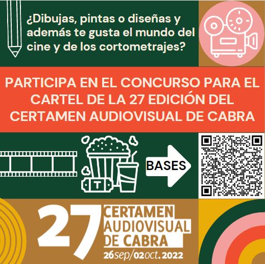 ¿Diseñas, pintas o dibujas? ¿Tienes 27 años o menos? ¡Ésta es tu oportunidad! El Certamen Nacional de Creación Audiovisual de Cabra convoca concurso para el CARTEL e imagen gráfica de esta nueva edición. + INFO ➡certamenaudiovisualdecabra.online