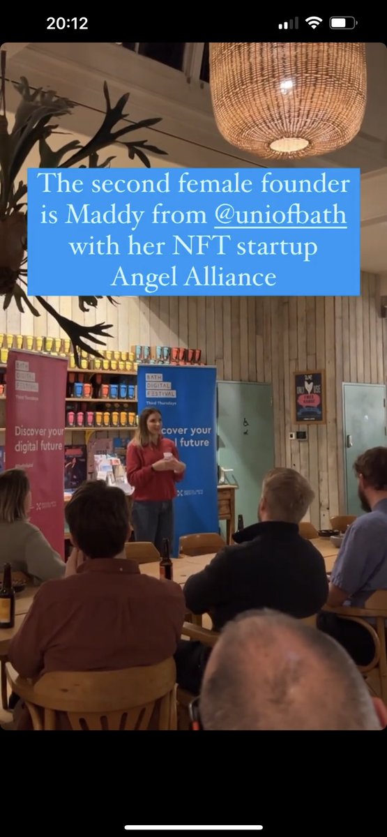 enterprisebath's tweet photo. Well done to our three @UniofBath student entrepreneurs for pitching their startups @TechSPARKuk Third Thursday networking event this evening 👏🚀

@dopplle @angelallianceth @Epowar_app 

#femalefounders #womenintech #thirdthursday https://t.co/ZuIeldlGr0