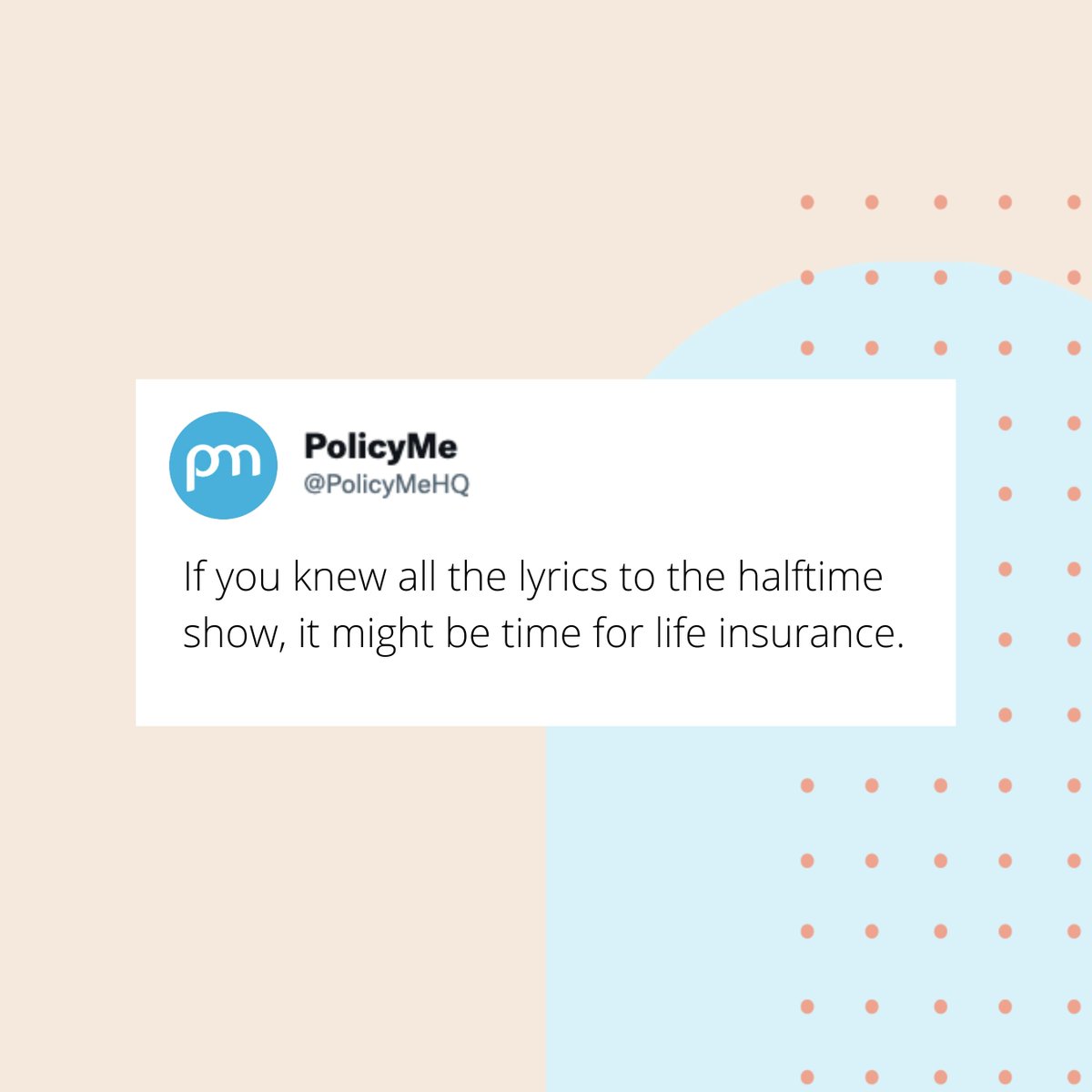 Life insurance goes up as you grow up. This is your sign to find out if you need life insurance. 👇

bit.ly/3JyqXoH

#personalfinance #financialplanning #superbowl #halftimeshow