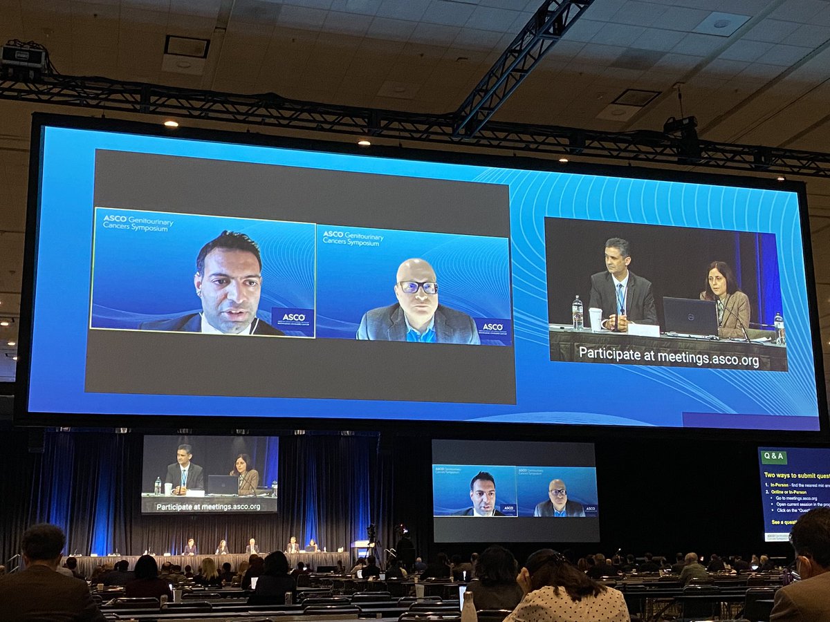 My mentor @AmarUKishan giving an excellent presentation at ASCO GU as a panelist at the session on the evolution of multi-D management across the spectrum of prostate cancer. He is the only Rad Onc among 6 panelists! #UCLARadOnc #GU22