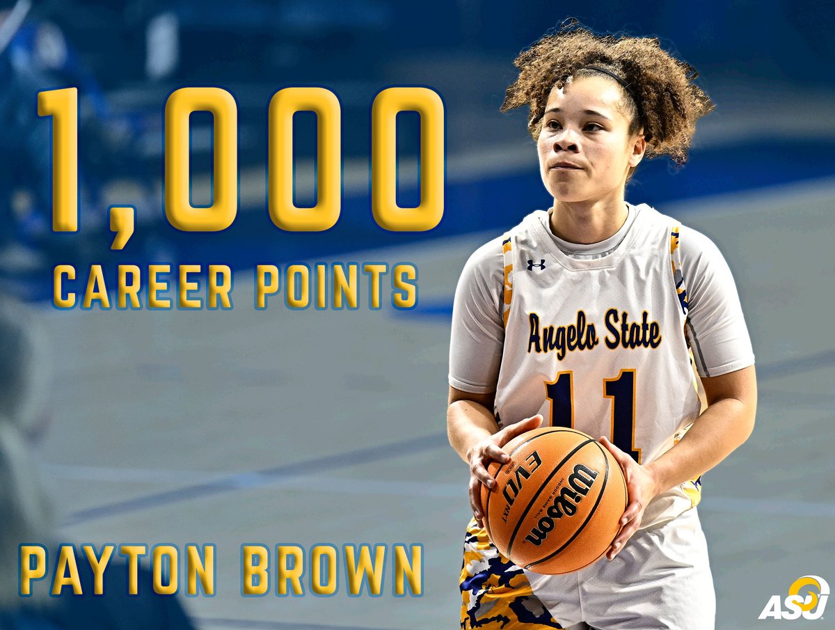 With a made layup with 3:52 left in the third quarter, Rambelles guard Payton Brown scored her 1,000th career point! #RamEm