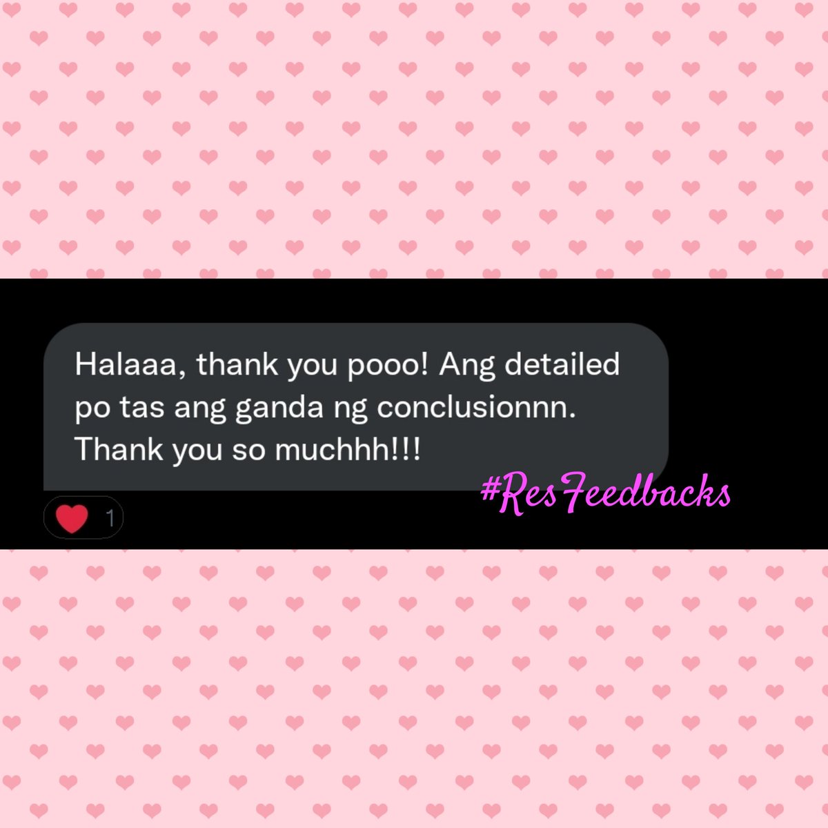 commsbyres's tweet photo. Returning client's feedback. Thank you so much po! 🤍

Pacommish na po kayo. Open po ang DM ko for inquiries. 🤍✨

#ResFeedbacks https://t.co/OrqFBucTRQ