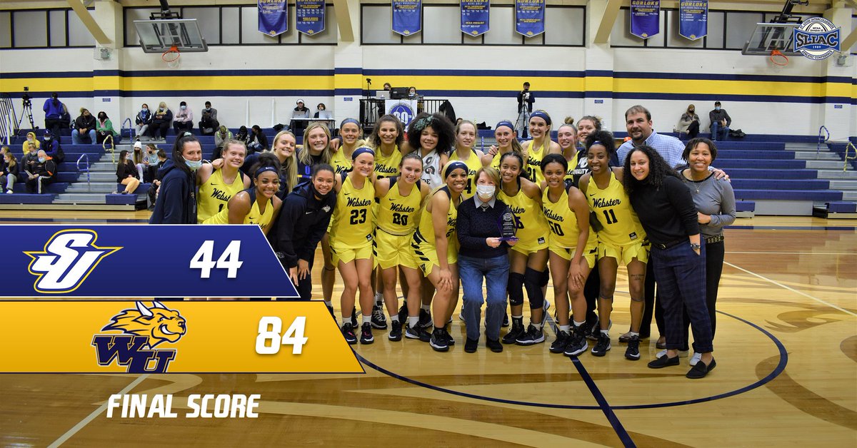 Webster U. Athletics (@gorloksports) on Twitter photo GORLOKS WIN! <a href="/GorlokWBB/">Webster University Women's Basketball</a> are your <a href="/SLIAC/">SLIAC</a> REGULAR SEASON CHAMPS with an 84-44 win over Spalding! They are now 22-0 on the season! <a href="/WebsterUNews/">WebsterU News</a>
#LokNation GORLOKS WIN! <a href="/GorlokWBB/">Webster University Women's Basketball</a> are your <a href="/SLIAC/">SLIAC</a> REGULAR SEASON CHAMPS with an 84-44 win over Spalding! They are now 22-0 on the season! <a href="/WebsterUNews/">WebsterU News</a>
#LokNation