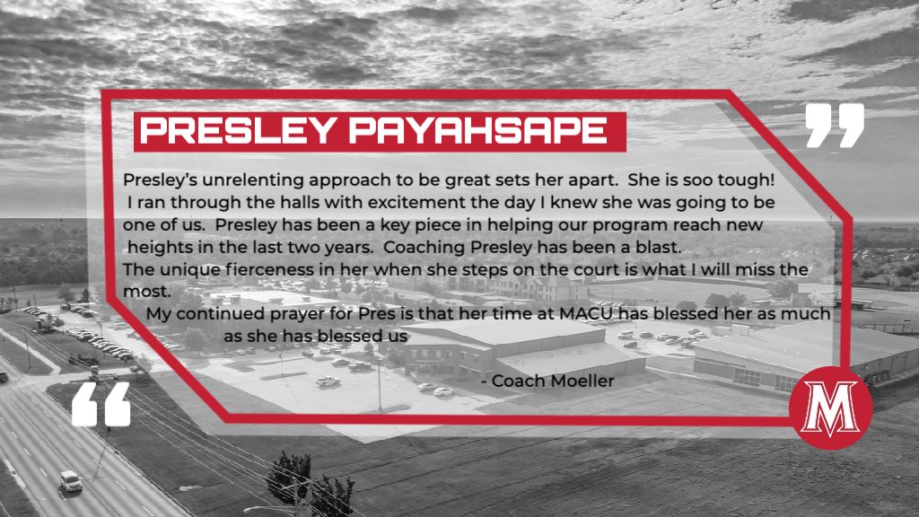 Help us celebrate our seniors tonight! 

Then we have <a href="/payahsape_21/">presley payahsape</a> 
➡️ to see what Coach has to say about Pres! 

#ROCKTHE🅼 || #𝙈𝘼𝘾𝙐𝙋𝙧𝙤𝙪𝙙