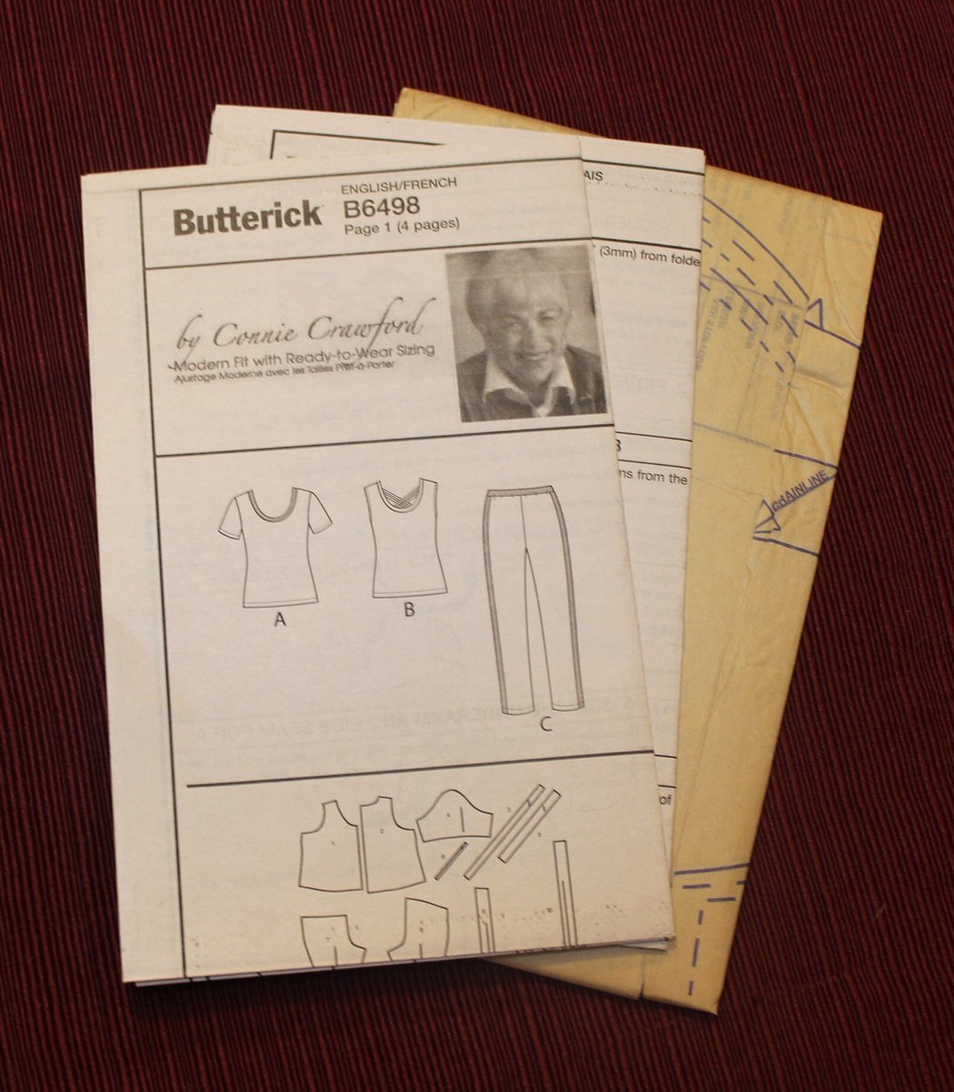 quilts_more's tweet photo. Work Out Sewing Pattern, Exercise Top, Pants, Semi-Fitted, Butterick 6498, Connie Crawford, Extra Small, Small, Medium, Large, Extra Large https://t.co/YplU6svtCw #Etsy #ImagineQuiltsAndMore #PullOnPants https://t.co/X2mO052rPc
