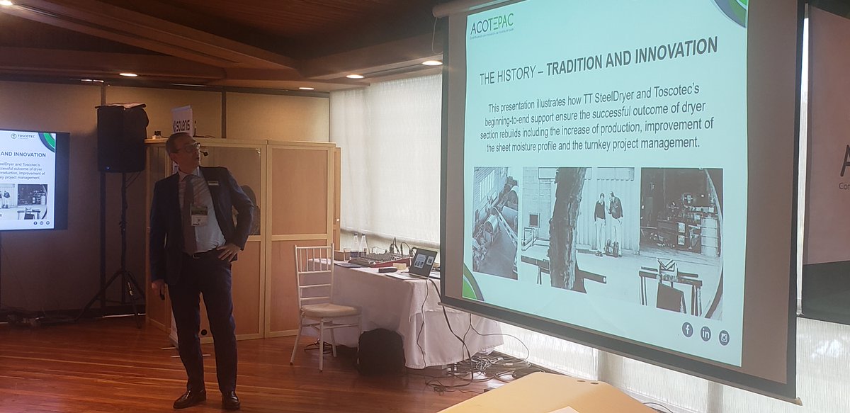 acotepacolombia's tweet image. Novena conferencia del día jueves "Even small rebuilds bring great benefits" Enrico Fazio - TOSCOTEC

#toscotec #beneficios  #paperprocess