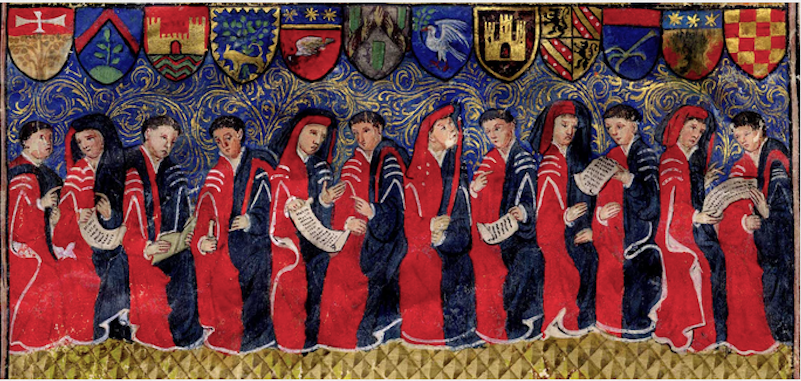 sfhs1937's tweet photo. De l’héraldique toulousaine au programme de #LesArmoiriesDuVendredi. Mais qu’ils sont beaux ces capitouls de 1434-1435 ! 😜 (Arch. Mun. Toulouse BB 273) @BSigilla @Sigi_alsace @BrunelGhislain @PropylaeumAnt @albanperes @DumoulinValrie2 @GuilhemDB @smrtjedobra https://t.co/WpquYtenVF