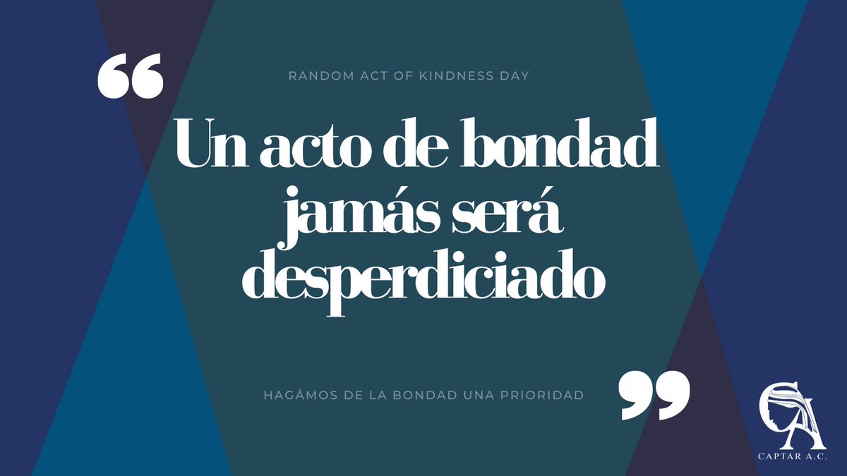 CAPTAR_'s tweet photo. Hoy se celebra el Día de los actos aleatorios de Bondad (#RandomActsofKindnessDay ), un día en el que se fomenta el realizar actos de bondad grandes o pequeños. Se estableció en este día de 1995 con el objetivo de hacer de la bondad la norma.
#sierratarahumara #ralámuli #captarac https://t.co/1HEMqiFhnB