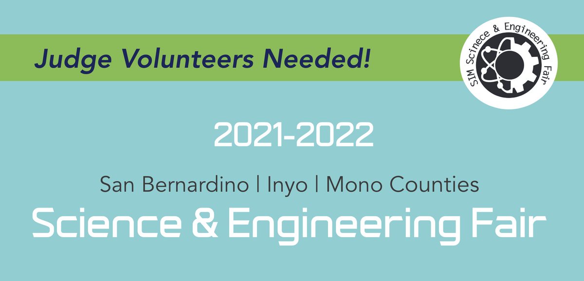 SBCountySchools's tweet photo. Judge volunteers needed for the annual SIM Science &amp; Engineering Fair! 
Register to be a SIMSEF Judge here:
Elementary Division (4th &amp; 5th grades): https://t.co/y3J2KGLsWj 
Secondary Division (6th through 12th grades): https://t.co/LAsmFD4LMR https://t.co/EuauF1m0DM