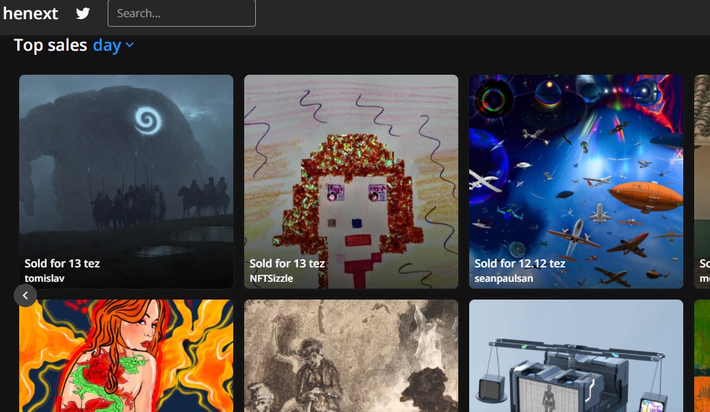 🥳WOOOOOO NFT Sizzle on the "Top Sales" page on @HenextXyz 

🙏Thank you so much for your support <a href="/LindseyE1/">Lindsey Loley</a> for collecting Sizzle Punk #11 for (13 $XTZ)
🎨Please DM us an address where you would like the physical, signed, Punk art piece sent to.
hic.art/504029
#NFT
