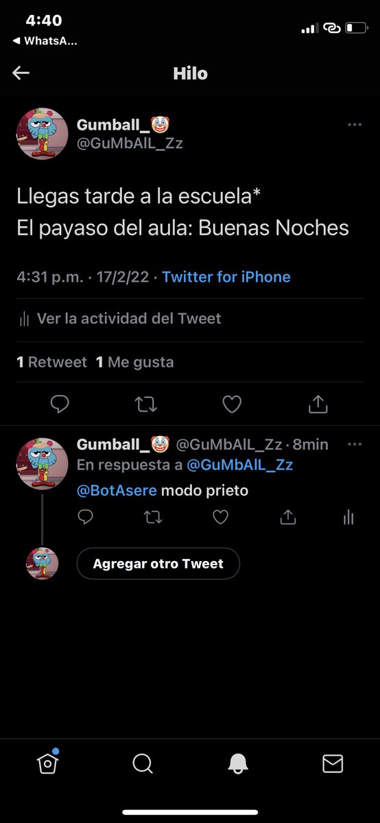 frasentt's tweet photo. Alguien me explica porque no me funciona el bot? ._. https://t.co/SUMK4LHJY7