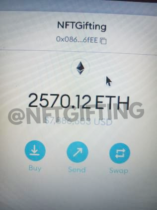NFTGifting's tweet image. $3,500 $ETH for 3 Winners ⭐️

- RT ❤️ &amp;amp; Follow ✅ (Ends 5h)