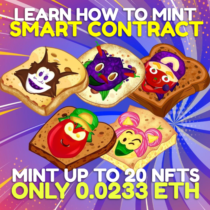 toastpunk's tweet photo. Mint direct from our 60% Gas Optimised Smart Contract. Join the ToastPunk 💎 Holder Community today and start earning $ETH from royalties!
How to guide:
🔗 https://t.co/3WOolWN54R https://t.co/zPU9xCIYSk