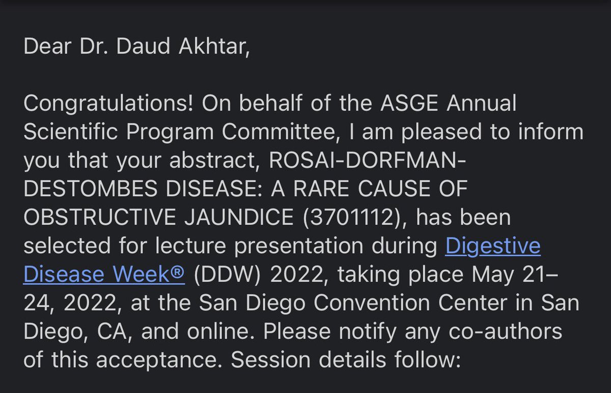 daudhakhtar's tweet photo. Excited to announce our abstract has been accepted at DDW 2022 for lecture presentation. Looking forward to seeing you all there #GITwitter #DDW2022 #UBC https://t.co/kAohOYd4Z8