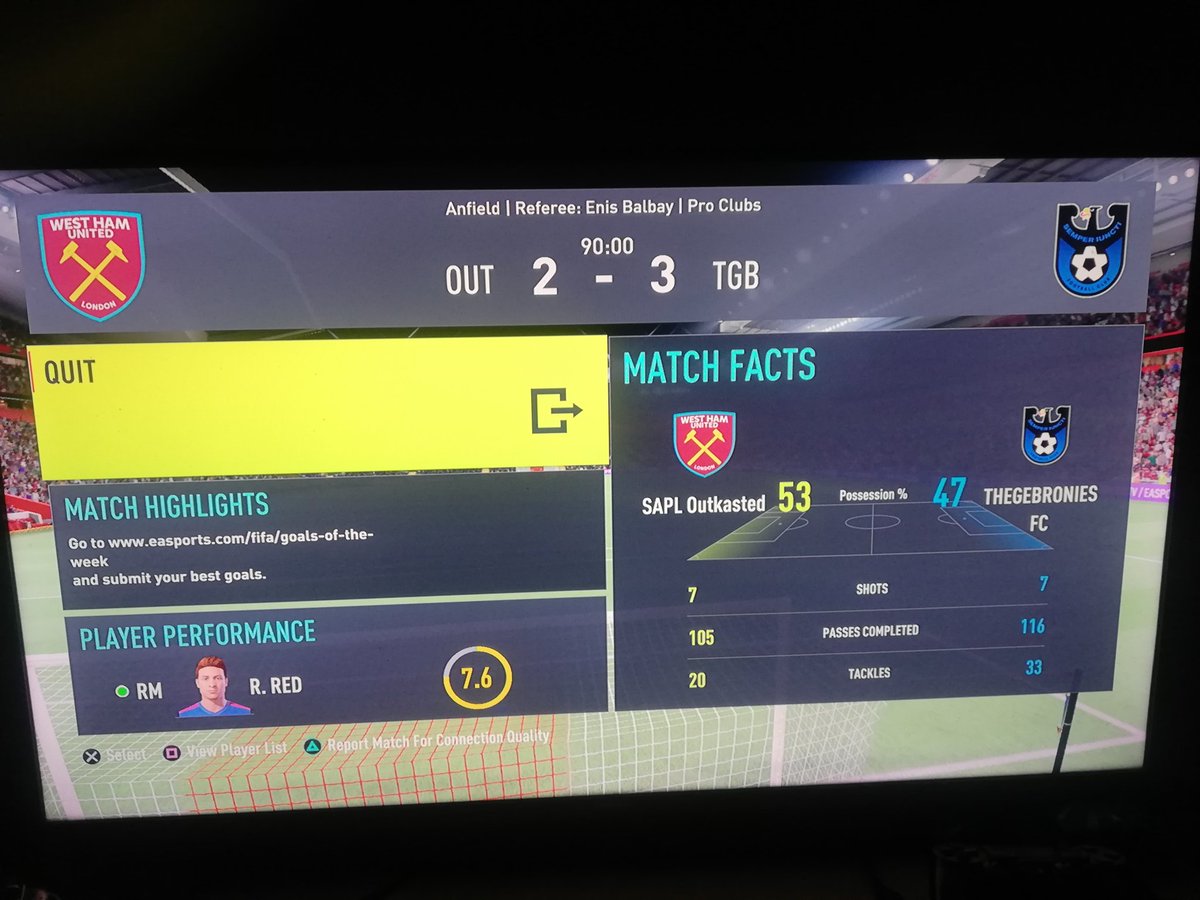 3rd win for THEGEBRONIES FC FANTASTIC night for the team