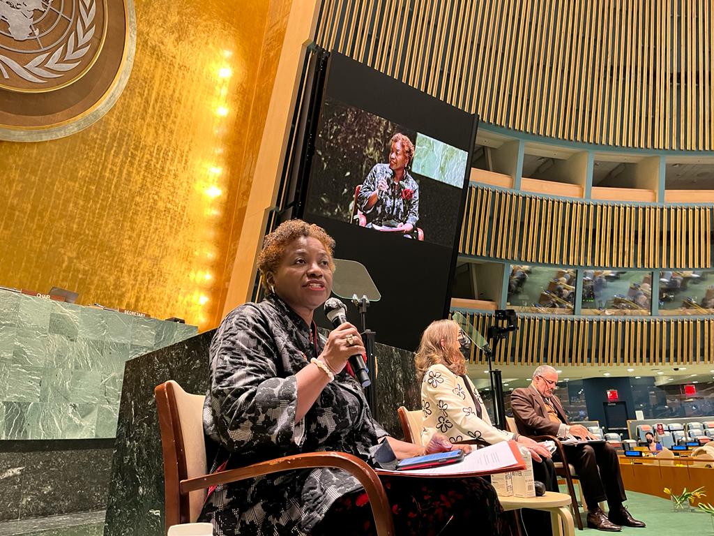 unfpachief's tweet photo. Delighted to discuss youth inclusion and the need for intergenerational justice at the 2022 parliamentary hearing today at the @UN. When we stand with young people, there are no limits to what they can achieve.

#YouthLead https://t.co/z6aZfAeDSU