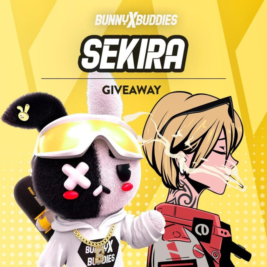SのKIRA (@sekira_nft) on Twitter photo 🐰 BUNNY BUDDIES x SのKIRA 🐰
Very pleased to announce our official collaboration with <a href="/thebunnybuddies/">Bunny Buddies</a> 🤝🔥
🎁 Win 5 Buddies & 5 Sekira WL spots
1️⃣ Like and Retweet
2️⃣ Follow <a href="/thebunnybuddies/">Bunny Buddies</a> <a href="/Sekira_NFT/">SのKIRA</a>
3️⃣ Tag a friend (each comment = extra entry)
Good luck everyone ✨
24H 🐰 BUNNY BUDDIES x SのKIRA 🐰
Very pleased to announce our official collaboration with <a href="/thebunnybuddies/">Bunny Buddies</a> 🤝🔥
🎁 Win 5 Buddies & 5 Sekira WL spots
1️⃣ Like and Retweet
2️⃣ Follow <a href="/thebunnybuddies/">Bunny Buddies</a> <a href="/Sekira_NFT/">SのKIRA</a>
3️⃣ Tag a friend (each comment = extra entry)
Good luck everyone ✨
24H